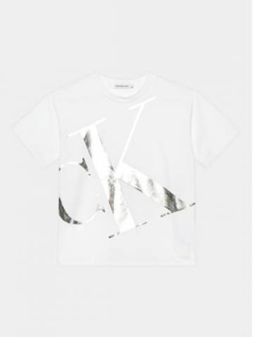 Calvin Klein Jeans Футболка Blown-up IB0IB01976 Білий Regular Fit Calvin Klein Jeans Футболка Blown-up IB0IB01976 Білий Regular Fit