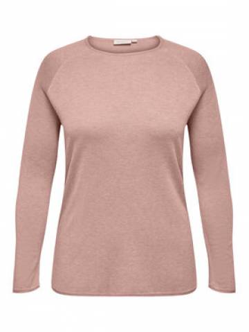 ONLY Carmakoma Светр 15197209 Рожевий Regular Fit ONLY Carmakoma Светр 15197209 Рожевий Regular Fit