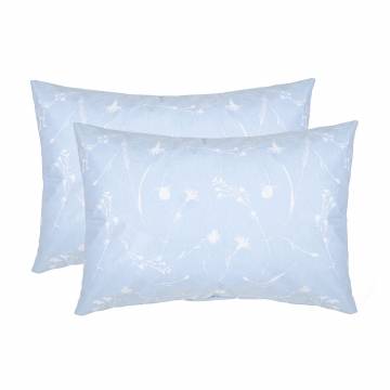 Наволочка бязевая Home Line Васильки, белые на голубом, 50*70 см, 2 шт (173299) Наволочка бязевая Home Line Васильки, белые на голубом, 50*70 см, 2 шт (173299)