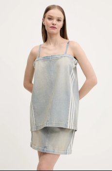 Джинсовая юбка adidas Originals DENIM ZIP SKIRT