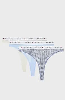 Женские трусики (3 шт) THONG Разноцветный M Tommy Hilfiger UW0UW05530