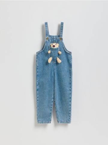 Reserved - Джинсовий комбінезон із ведмежатком - синій - 5102S-55J