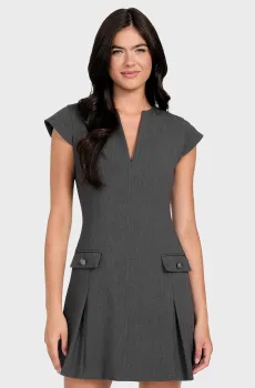 Женское темно-серое платье Серый L Guess W5BK19.W2402;G912