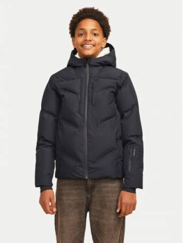 Jack&Jones Junior Пуховик Slay 12261353 Чорний Regular Fit Jack&Jones Junior Пуховик Slay 12261353 Чорний Regular Fit