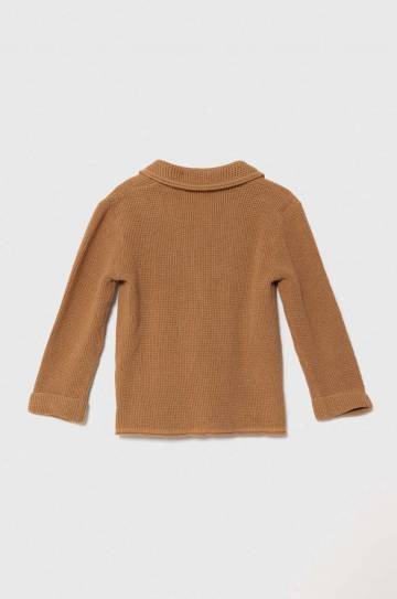 Кардиган с примесью льна United Colors of Benetton цвет коричневый Кардиган с примесью льна United Colors of Benetton цвет коричневый