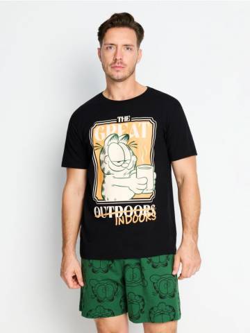 Бавовняна двочастинна піжама з принтом Garfield - різнобарвний