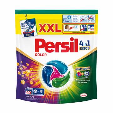 Диски для стирки Persil Color 4 in 1 Discs Deep Clean, 40 стирок, 40 шт Диски для стирки Persil Color 4 in 1 Discs Deep Clean, 40 стирок, 40 шт