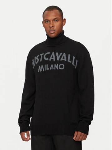 Just Cavalli Светр 77OAFM38 Чорний Regular Fit Just Cavalli Светр 77OAFM38 Чорний Regular Fit