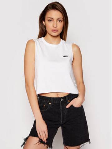Vans Блузка Junior V Muscle Crop VN0A4DNG Білий Regular Fit Vans Блузка Junior V Muscle Crop VN0A4DNG Білий Regular Fit