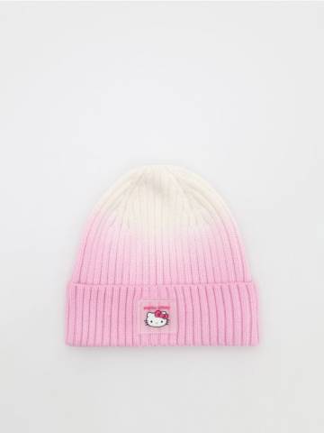 Reserved - Шапка-вушанка Hello Kitty - пастельний рожевий - 356CA-03X Reserved - Шапка-вушанка Hello Kitty - пастельний рожевий - 356CA-03X