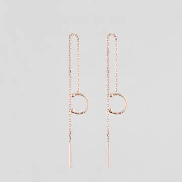 Серебряные серьги с позолотой Minimal ВС-166з Серебряные серьги с позолотой Minimal ВС-166з