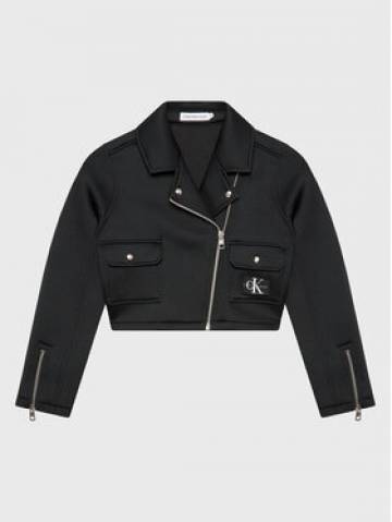Calvin Klein Jeans Демісезонна куртка Biker IG0IG01760 Чорний Regular Fit Calvin Klein Jeans Демісезонна куртка Biker IG0IG01760 Чорний Regular Fit