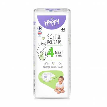 Подгузники детские одноразовые Happy Bella Baby Maxi вес 8-14 кг, 44 шт Подгузники детские одноразовые Happy Bella Baby Maxi вес 8-14 кг, 44 шт