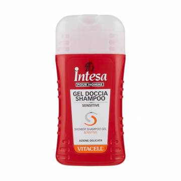 Шампунь-гель для душа Intesa Pour Homme Gel Doccia Shampoo Sensitive Vitacell для чувствительной кожи, 250 мл Шампунь-гель для душа Intesa Pour Homme Gel Doccia Shampoo Sensitive Vitacell для чувствительной кожи, 250 мл