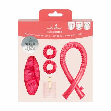Набор для создания локонов Invisibobble Sprunchie Beach Curl L Gift Set (резинка, 2 шт + бигуди, 1 шт + лента, 1 шт) Набор для создания локонов Invisibobble Sprunchie Beach Curl L Gift Set (резинка, 2 шт + бигуди, 1 шт + лента, 1 шт)