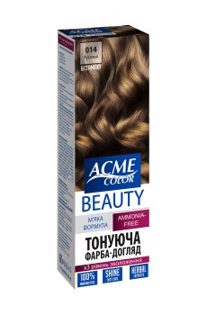 Безаммиачная тонирующая краска для волос Beauty 014 Русый, 50 мл
