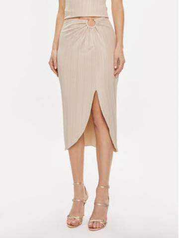 Guess Спідниця-міді Cristina W4GD73 KBYZ0 Бежевий Regular Fit Guess Спідниця-міді Cristina W4GD73 KBYZ0 Бежевий Regular Fit