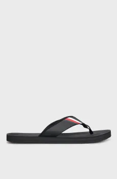 Мужские черные вьетнамки COMFORTABLE PADDED BEACH SANDAL Черный 42 Tommy Hilfiger FM0FM04473