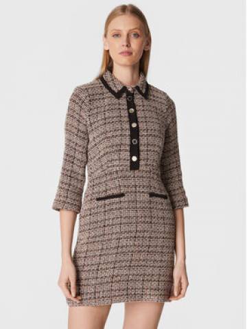 Morgan Трикотажна сукня 222-ROZIA.F Бежевий Regular Fit Morgan Трикотажна сукня 222-ROZIA.F Бежевий Regular Fit