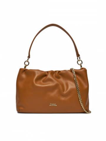 Tommy Hilfiger Сумка Th Luxe Soft Leather Shoulder AW0AW16203 Коричневий Tommy Hilfiger Сумка Th Luxe Soft Leather Shoulder AW0AW16203 Коричневий