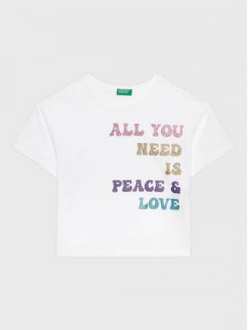United Colors Of Benetton Футболка 3096C10AV Білий Regular Fit United Colors Of Benetton Футболка 3096C10AV Білий Regular Fit