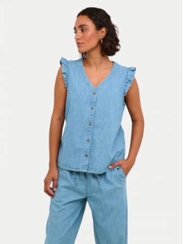 Kaffe Блузка Louise 10508521 Голубий Regular Fit Kaffe Блузка Louise 10508521 Голубий Regular Fit