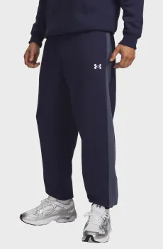 Мужские темно-синие спортивные брюки UA Rival Fleece Nov Pants Синий XXL Under Armour 6009352-410