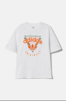Детская хлопковая футболка adidas Originals