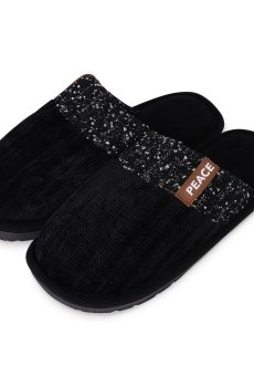 Мужские комнатные тапочки 2Step закрытые, черные, размер 42-43 (WMSL2023-7-Blk)