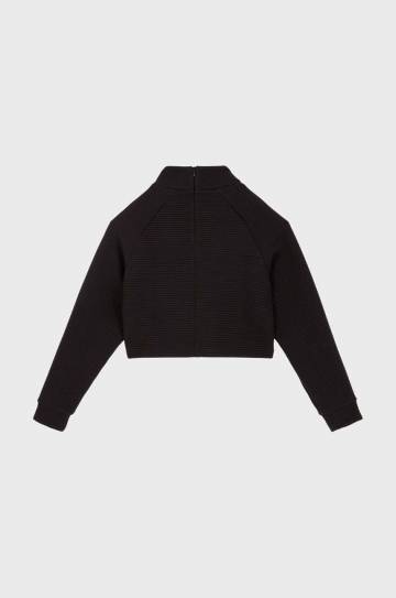 Детская кофта EA7 Emporio Armani цвет чёрный однотонная 6DFM14 FJZNZ Детская кофта EA7 Emporio Armani цвет чёрный однотонная 6DFM14 FJZNZ