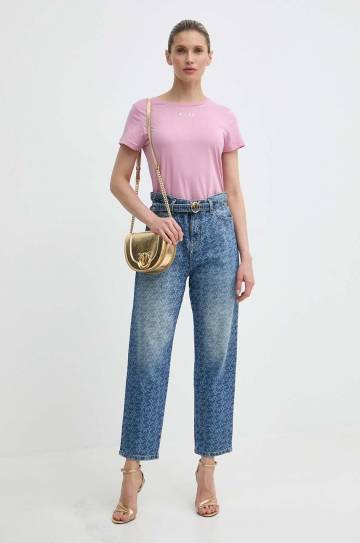 Хлопковая футболка Pinko Answear Exclusive женский цвет розовый Хлопковая футболка Pinko Answear Exclusive женский цвет розовый