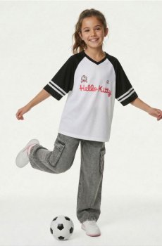 Футболка з принтом Hello Kitty - різнобарвний