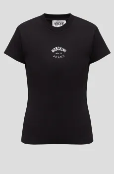 Женская черная футболка Черный XS Moschino J0714.8734;1555