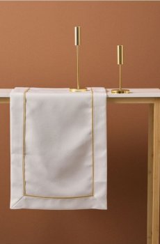 Стільникова доріжка зі золотою окантовкою - золотий