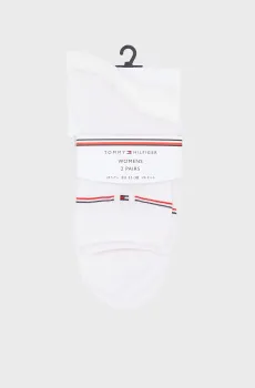 Женские белые носки (2 пары) SHORT MESH Белый 35-38 Tommy Hilfiger 701238775