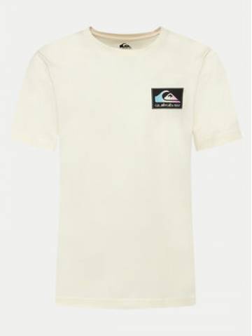 Quiksilver Футболка Back Flash EQYZT07605 Écru Regular Fit Quiksilver Футболка Back Flash EQYZT07605 Écru Regular Fit