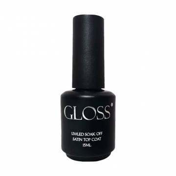 Топ для гель-лака Gloss Satin Top Coat UV/LED Soak Off, 15 мл Топ для гель-лака Gloss Satin Top Coat UV/LED Soak Off, 15 мл