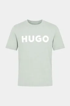 Мужская зелёная футболка Зеленый L HUGO 13588