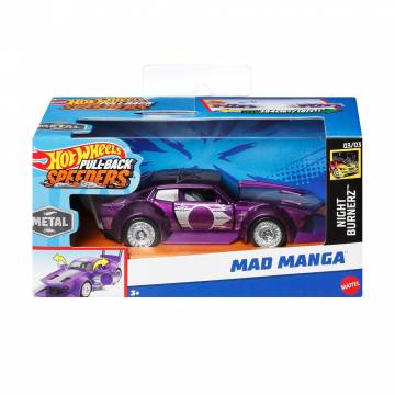 Инерционная автомодель Hot Wheels Pull-Back Speeders Mad Manga, фиолетовый, с 3 лет, 8*16*8 см (HPR70) Инерционная автомодель Hot Wheels Pull-Back Speeders Mad Manga, фиолетовый, с 3 лет, 8*16*8 см (HPR70)