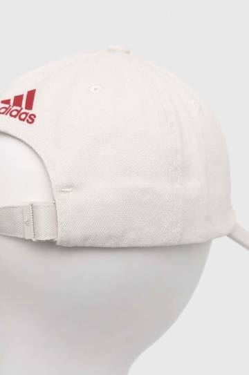 Кепка adidas Performance цвет бежевый с принтом Кепка adidas Performance цвет бежевый с принтом
