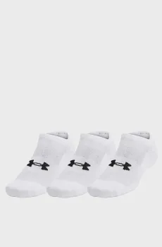 Белые носки (3 пары) Unisex UA TC 3pk No Show Белый 31.5-36.5 Under Armour 1386313-100