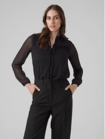 Vero Moda Блузка Milla 10295551 Чорний Regular Fit Vero Moda Блузка Milla 10295551 Чорний Regular Fit
