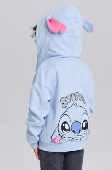 Худі на блискавці Lilo & Stitch - light blue