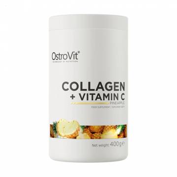 Коллаген и витамин С OstroVit С Collagen + Vitamin C со вкусом ананаса, в порошке, 400 г