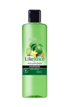 Гель для душа ElenSee Like Juice Лайм и ваниль, 390 мл