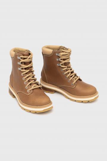 Полусапоги Sorel Lennox Lace женские цвет коричневый на платформе Полусапоги Sorel Lennox Lace женские цвет коричневый на платформе