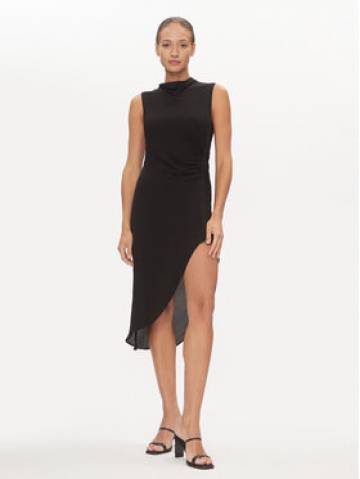 DKNY Літня сукня D2A4B3AR Чорний Regular Fit DKNY Літня сукня D2A4B3AR Чорний Regular Fit