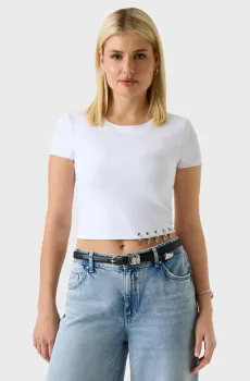 Женский белый топ Белый M Guess W6GP11.K2933;G011