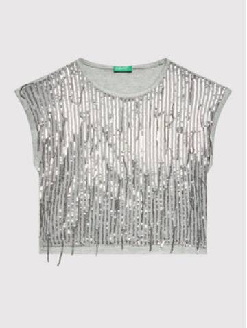 United Colors Of Benetton Блузка 3KG8C102A Сірий Regular Fit United Colors Of Benetton Блузка 3KG8C102A Сірий Regular Fit