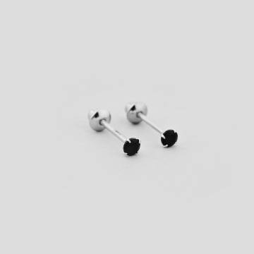 Серебряные серьги Minimal 520204/1ч Серебряные серьги Minimal 520204/1ч